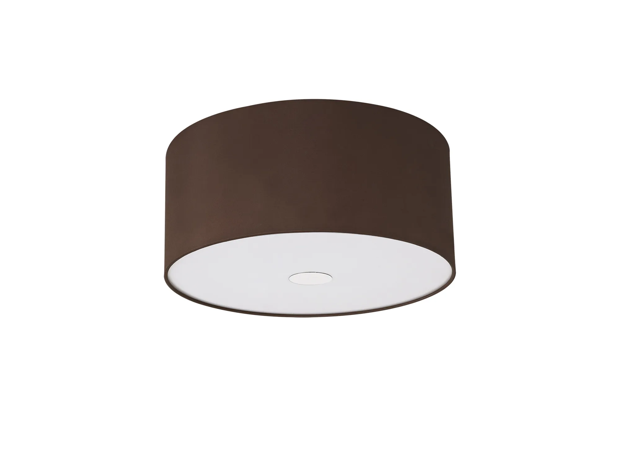 Baymont 40cm, Flush 3 Light Polished Chrome, Raw Cocoa/Grecian Bronze, Frosted Diffuser DK0354  Deco Baymont CH RC